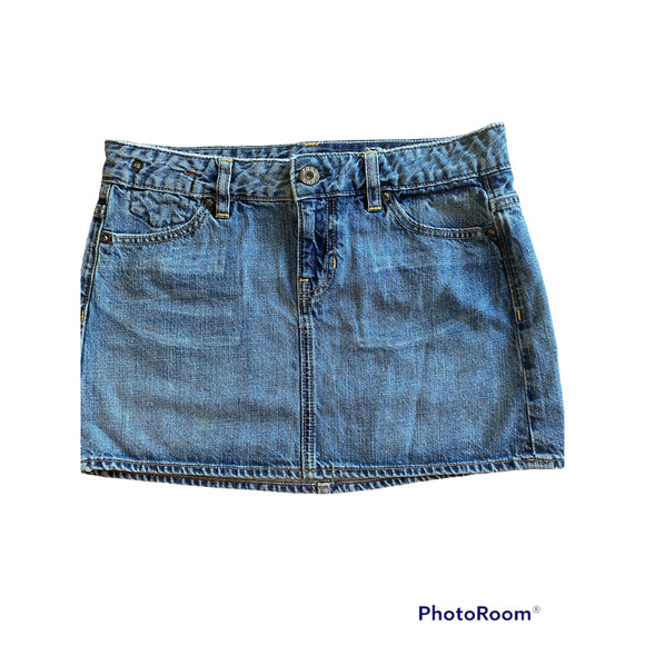 GAP jeans 1969 limited edition denim mini skirt Size 4 - Picture 1 of 6